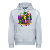 Heather Grey mardi gras queen Urban Hoodie - FaDigitalArtStudio