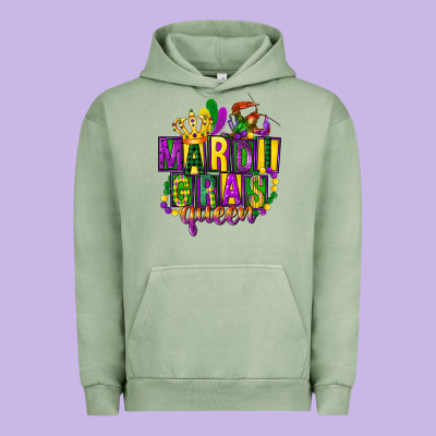 Mardi Gras Queen Urban Hoodie Designed By Fadigitalartstudio