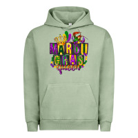 Pigment Oil Green mardi gras queen Urban Hoodie - FaDigitalArtStudio