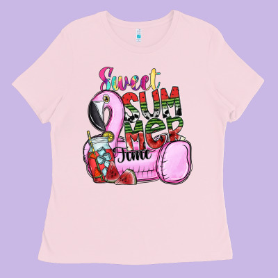 Sweet Summer Time Ladies Tee Designed By Sublimationcraftshop