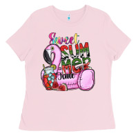 Bubblegum Pink sweet summer time Ladies Tee - SublimationCraftShop