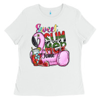 White sweet summer time Ladies Tee - SublimationCraftShop