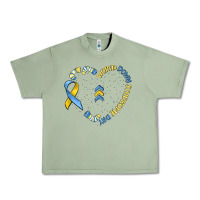 Oil Green world down syndrome day Urban Heavy Tee - MaliasSmallBusiness