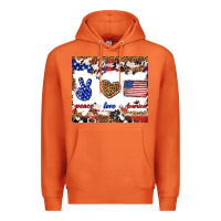 Carrot peace love america Premium Hoodie - TumblerDesignByShophia