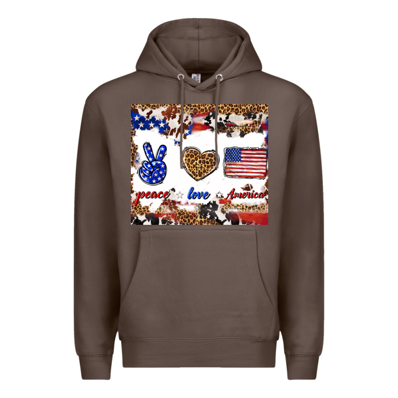 Peace Love America Premium Hoodie by TumblerDesignByShophia | Teevron