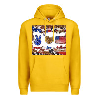 Lemon peace love america Premium Hoodie - TumblerDesignByShophia
