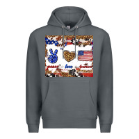 Rock peace love america Premium Hoodie - TumblerDesignByShophia