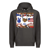 Smoke peace love america Premium Hoodie - TumblerDesignByShophia