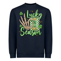 Navy lucky season Heavyweight Sweatshirt - MaliasSmallBusiness