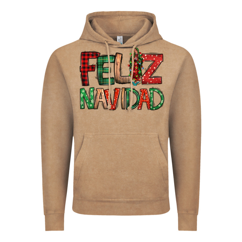 Feliz Navidad Our Lady Of Guadalupe Christmas Vintage Hoodie by Jasminsmagicworld | Teevron