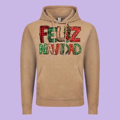 Feliz Navidad Our Lady Of Guadalupe Christmas Vintage Hoodie Designed By Jasminsmagicworld