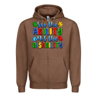 Chestnut see the ability not the disability Zipper Hoodie - Artiststas