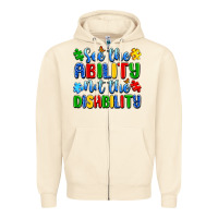 Sandshell see the ability not the disability Zipper Hoodie - Artiststas