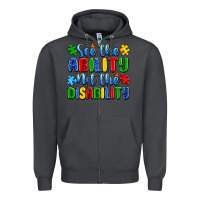 Smoke see the ability not the disability Zipper Hoodie - Artiststas