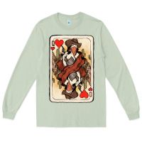 Matcha queen of hearts cowgirl Long Sleeve Tee - NancyCooperArtShop