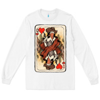 White queen of hearts cowgirl Long Sleeve Tee - NancyCooperArtShop
