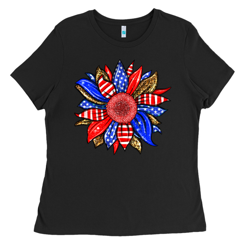 America Sunflower Ladies Tee by Neo Western | Teevron