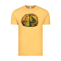 Vintage Mustard Gymnocalycium Variegated Cactus Vintage Tee - LillyAllenDesigns