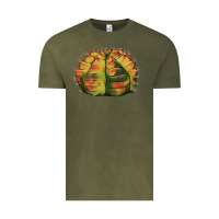 Vintage Olive Gymnocalycium Variegated Cactus Vintage Tee - LillyAllenDesigns