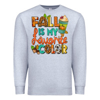 Heather Grey Fall is my favorite color Premium Sweatshirt - NancyCooperArtShop