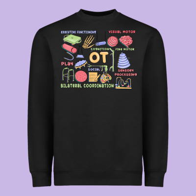 Biliteral Coordintiom Heavyweight Sweatshirt Designed By Maliassmallbusiness
