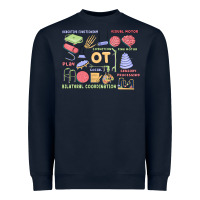 Navy biliteral coordintiom Heavyweight Sweatshirt - MaliasSmallBusiness