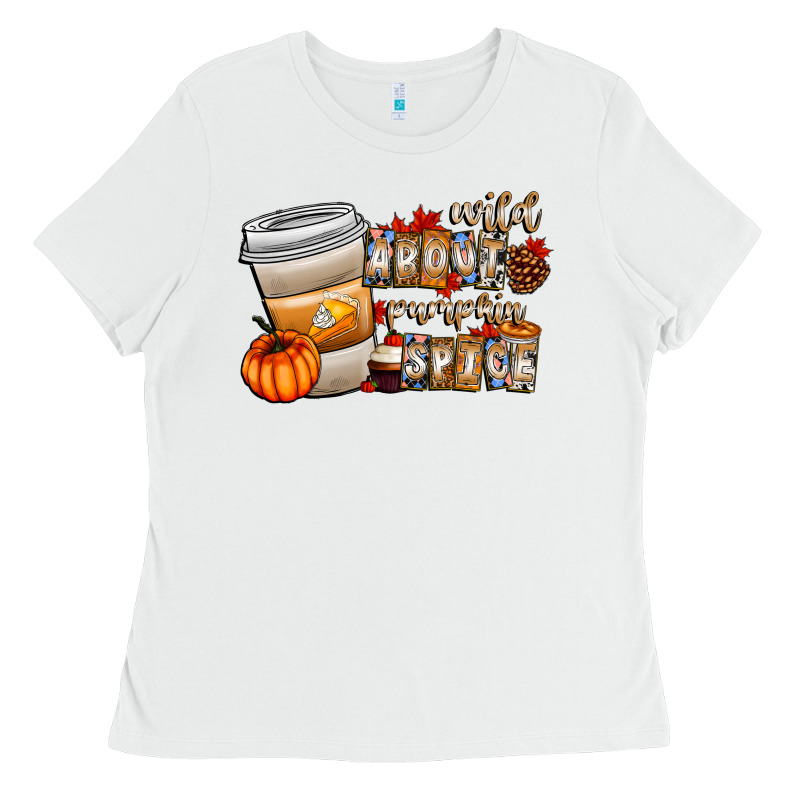 Wild About Pumpkin Spice Ladies Tee by CowhideDigitalArt | Teevron