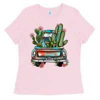 Bubblegum Pink farm truck, Ladies Tee - JahusDesignShop