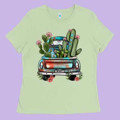 Farm Truck, Ladies Tee Designed By Jahusdesignshop