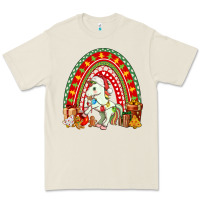 Bone Christmas Unicorn Rainbow Premium Tee - FaDigitalArtStudio