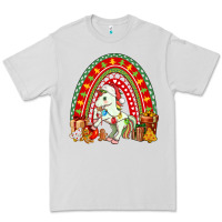 Christmas Unicorn Rainbow Premium Tee | Teevron