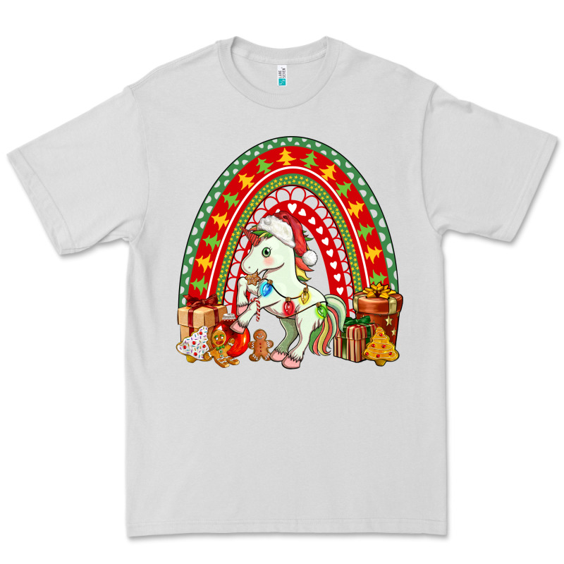 Christmas Unicorn Rainbow Premium Tee by FaDigitalArtStudio | Teevron