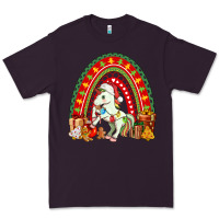 Plum Christmas Unicorn Rainbow Premium Tee - FaDigitalArtStudio