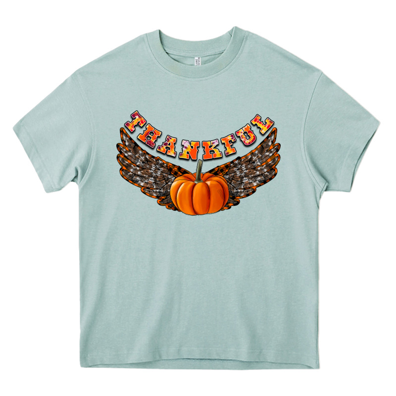 Thankful Heavy Core Tee by CowhideDigitalArt | Teevron