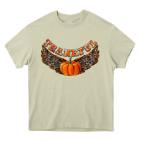 Mossy Thankful Heavy Core Tee - CowhideDigitalArt