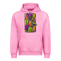 Fuchsia Pink mardi gras louisiana Urban Hoodie - FaDigitalArtStudio