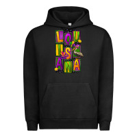 Pigment Black mardi gras louisiana Urban Hoodie - FaDigitalArtStudio