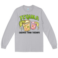 Moon Dust tequila cheaper than therapy Long Sleeve Tee - MaliasSmallBusiness