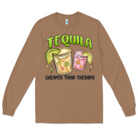 Toasted Coconut tequila cheaper than therapy Long Sleeve Tee - MaliasSmallBusiness