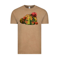 Vintage Coffee Gymnocalycium Variegated Cactus Vintage Tee - LillyAllenDesigns
