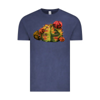 Vintage Denim Gymnocalycium Variegated Cactus Vintage Tee - LillyAllenDesigns