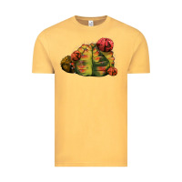 Vintage Mustard Gymnocalycium Variegated Cactus Vintage Tee - LillyAllenDesigns