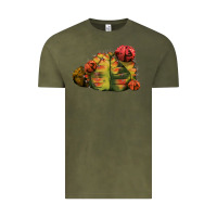 Vintage Olive Gymnocalycium Variegated Cactus Vintage Tee - LillyAllenDesigns