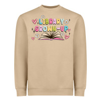 Mushroom library grown up Heavyweight Sweatshirt - MaliasSmallBusiness
