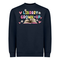 Navy library grown up Heavyweight Sweatshirt - MaliasSmallBusiness