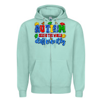 Seafoam autism seeing the world differently Zipper Hoodie - Artiststas