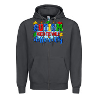 Smoke autism seeing the world differently Zipper Hoodie - Artiststas