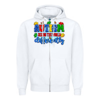 White autism seeing the world differently Zipper Hoodie - Artiststas