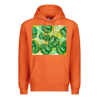 Carrot monstera leaf Premium Hoodie - TumblerDesignByShophia