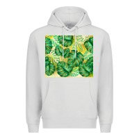 Dove Grey monstera leaf Premium Hoodie - TumblerDesignByShophia